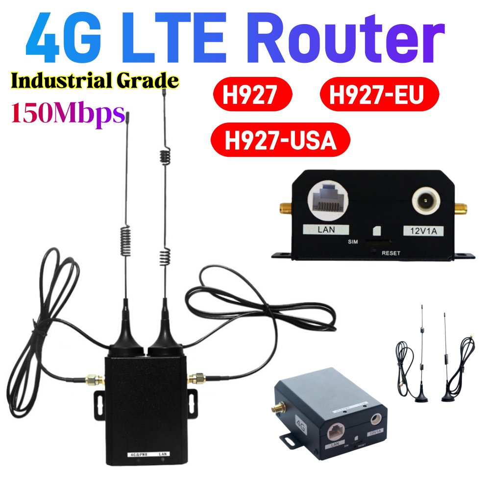 4G Lte Router Sim - Router WiFi H927 de Grado Industrial,