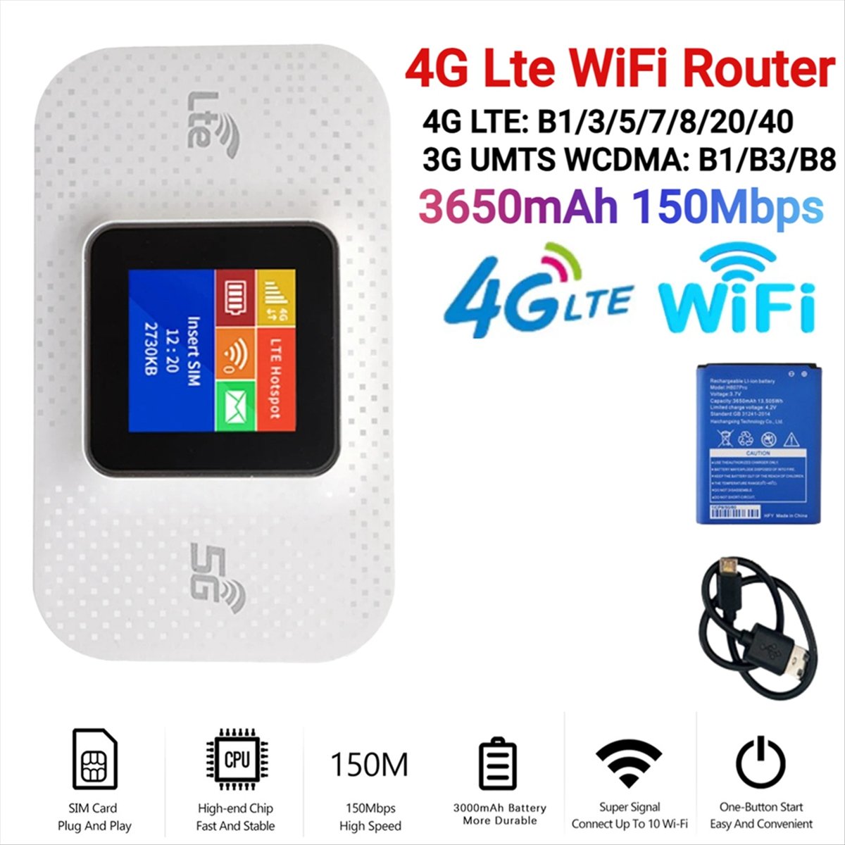 【50% DE DESCUENTO】Router WiFi  - 4G Lte Router Sim reseña y precio